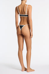 MIMA JETT Black Crop Bikini Set