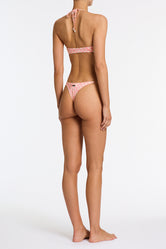 SOFI PORTE Pink Geometric Halter Bikini Set