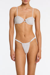 PALMA LUSAIL White Terry Towelling Balconette Bikini Set