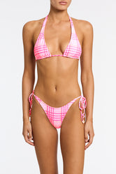 DARA PETALI Pink Triangle Bikini Set
