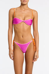 ESTE PIGI Neoprene Scoop Crop Bikini Set