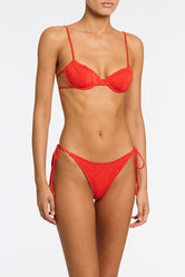 JARA VISS Red Balconette Bikini