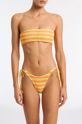 KAYA FARME Crochet Bandeau Bikini Set