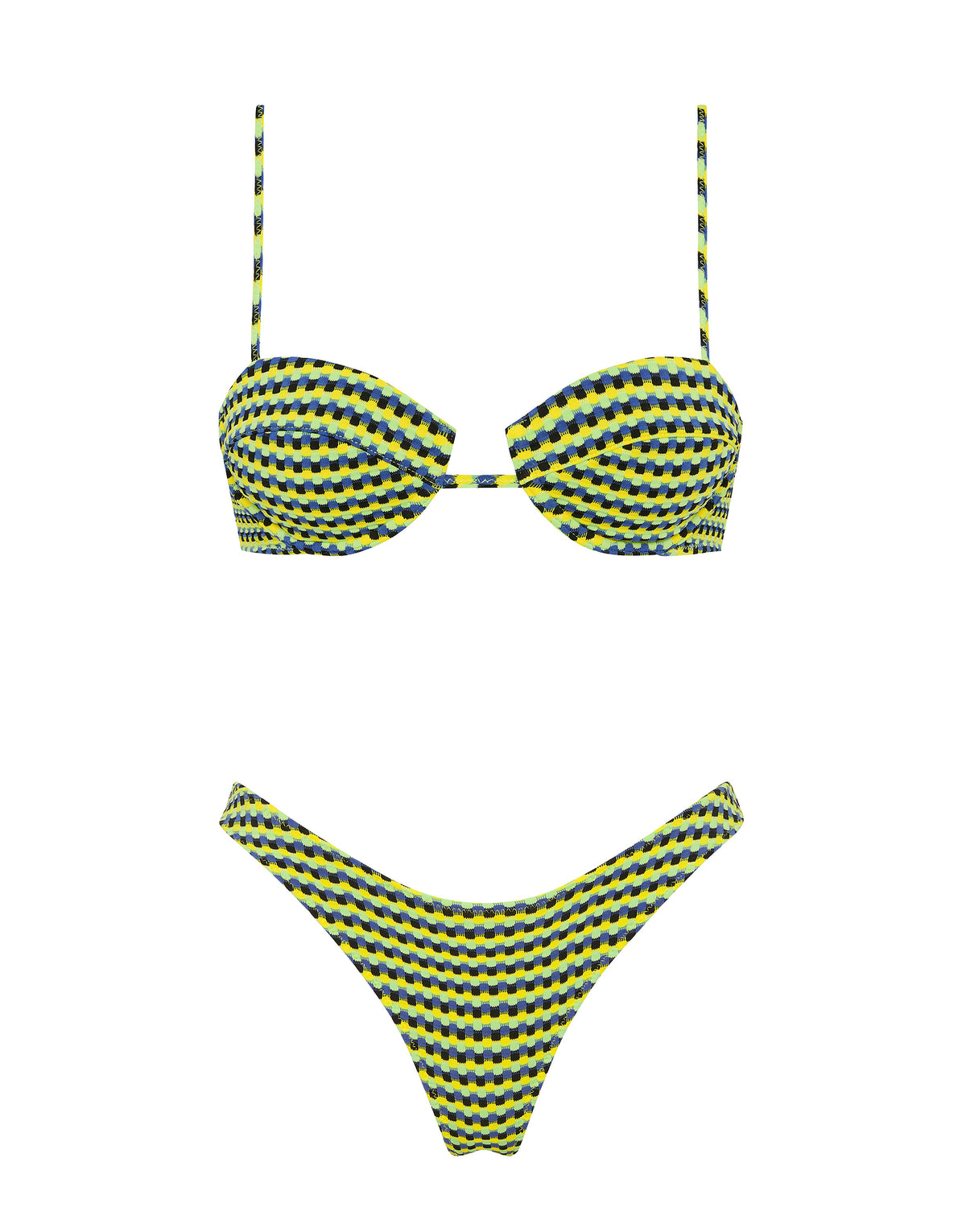 MALA - INK CONFETTI Textured Balconette Bikini Set