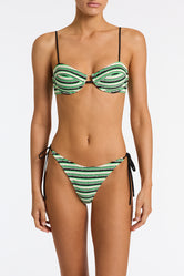 MALA MINT SLICE STRIPE Terry Towelling Balconette Bikini