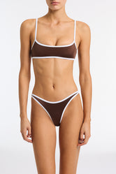 MIMA BISC Brown Crop Bikini Set