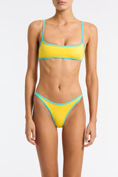 MIMA - XUMA Yellow Crop Bikini Set
