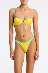 NELA - XUMA Yellow Balconette Bikini Set