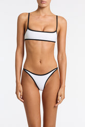 MIMA PANDA WHITE Neoprene Crop Bikini Set
