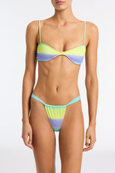 STELL CALE Ombre Scoop Crop Bikini Set