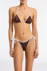 VINCA BISC Brown Triangle Bikini Set