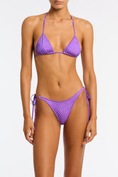 VINCA HAZE Purple Triangle Bikini Set