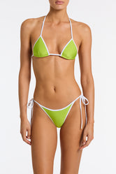 VINCA LIME Neoprene Triangle Bikini Set