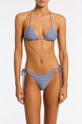 Vinca Loko Triangl Blue Check Bikini