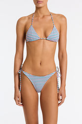 VINCA MULBERRY Purple Triangle Bikini Set