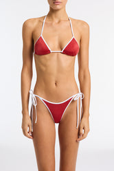 VINCA NASSE Red Triangle Bikini Set