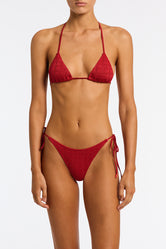 Vinca Pasha Triangl Textured Red Bikini