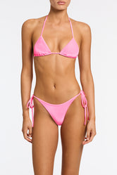 VINCA PINK CANDY VELVET Triangle Bikini Set