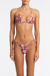 VINCA - TIRAMISU Floral Triangle Bikini Set