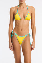 VINCA - XUMA Yellow Triangle Bikini Set