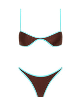 ESTE CHOC MINT Neoprene Scoop Bikini Set