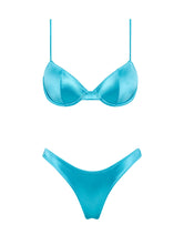 JARA ICY SHINE Blue Balconette Bikini Set