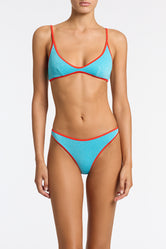 MAIA - AZURE SPARKLE Crop Bikini Set