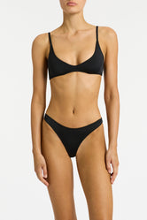 MAIA - EBONY BLACK Scoop Bikini Set