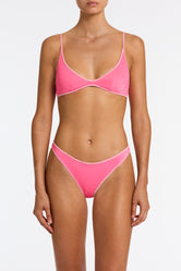 MAIA PINK PUNCH SPARKLE Crop Bikini Set