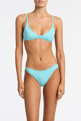 MAIA SKY HIGH Blue Crop Bikini Set