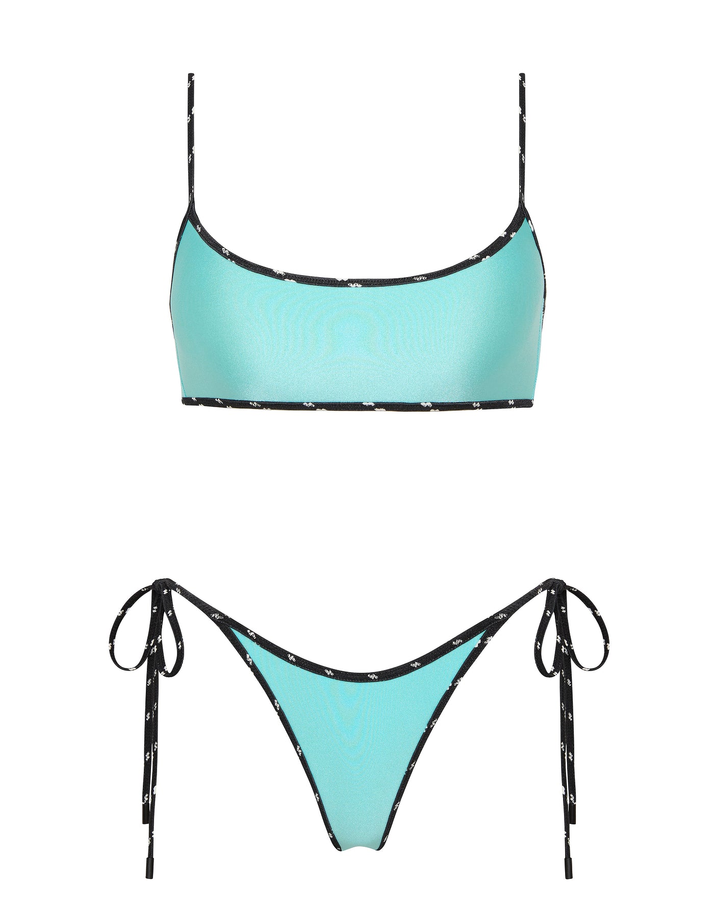 MICA ELECTRIC Neoprene Scoop Bikini Set