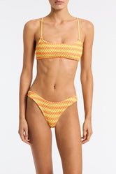 MICA FARME Crochet Crop Bikini Set