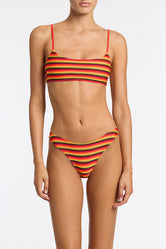 MICA - HORIZON STRIPE Scoop Bikini Set
