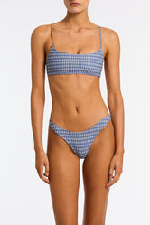 Mica Loko Triangl Blue Check Bikini