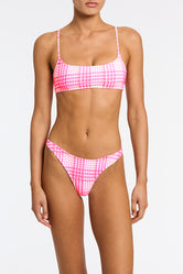 MICA PETALI Pink Scoop Bikini Set