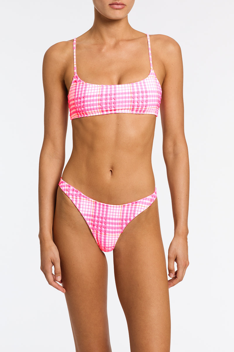 MICA PETALI Pink Scoop Bikini Set