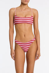 MICA TANNA Crochet Crop Bikini Set
