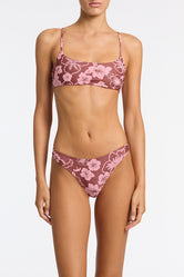 MICA - TIRAMISU Floral Crop Bikini Set