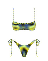 MIMA INK CONFETTI Textured Crop Bikini Set