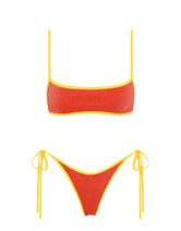 MIMA RUBY RED SPARKLE Crop Bikini Set