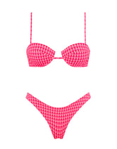 PALMA - ADAO Pink Textured Balconette Bikini Set