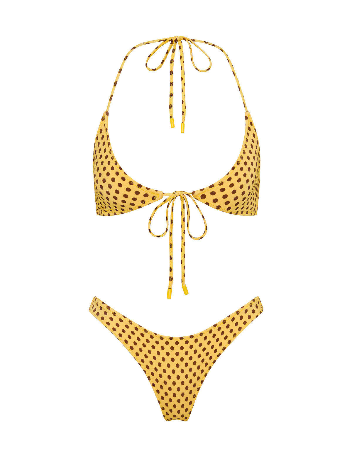 SOFI BUTTERSCOTCH DOT Halter Bikini Set