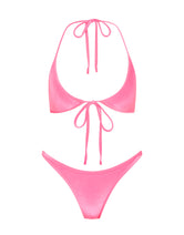 SOFI PINK CANDY VELVET Halter Bikini Set