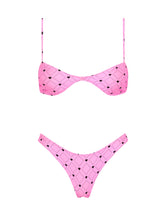 STELL CASSI Pink Heart Scoop Bikini Set