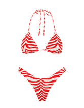 VINCA - CHERRY ZEBRA SPLASH Triangle Bikini Set