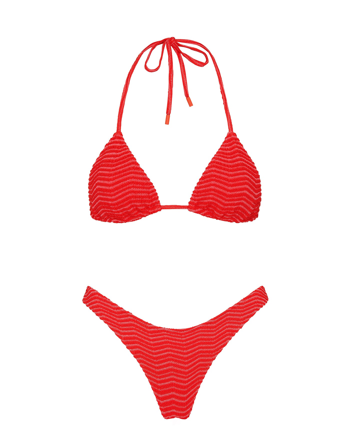 VINCA MATO Red Triangle Bikini Set