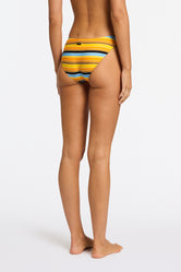 DARA TORE Stripe Triangle Bikini Set