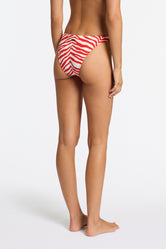 ESTE - CHERRY ZEBRA SPLASH Scoop Crop Bikini Set