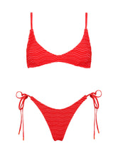 MAIA MATO Red Terry Towelling Scoop Bikini Set
