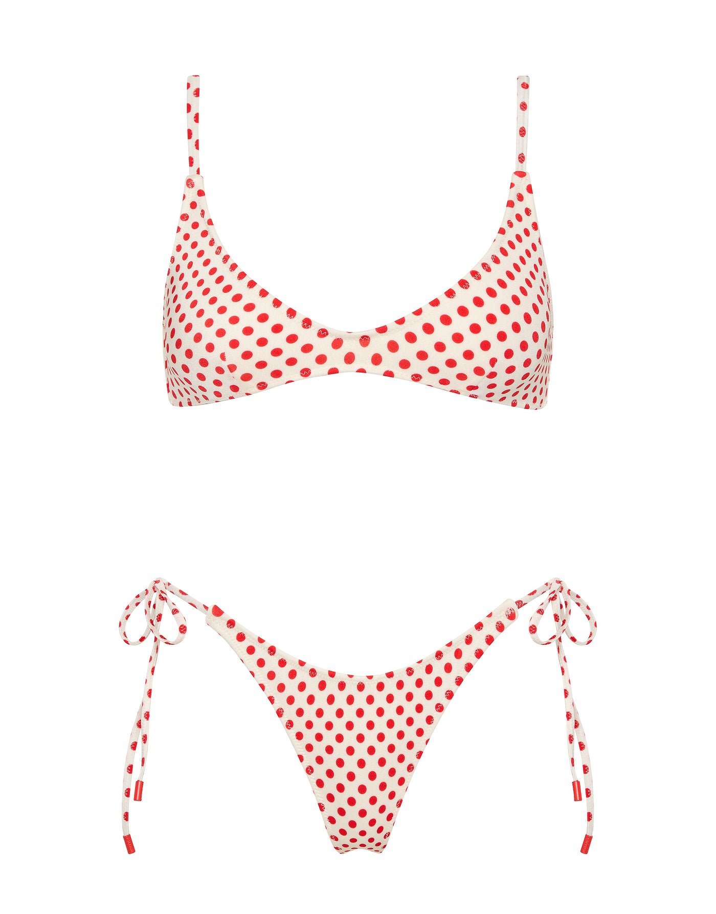 MAIA SCARLETT SPOT Crop Bikini Set